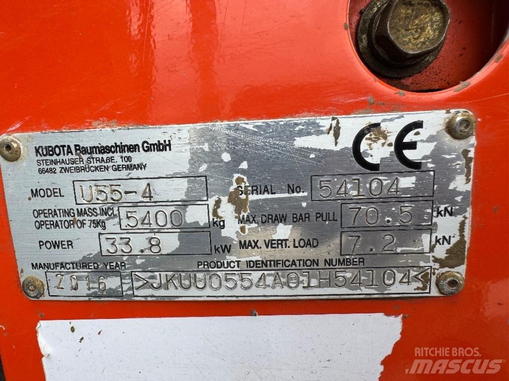 Kubota U 55-4 Mini bageri < 7t