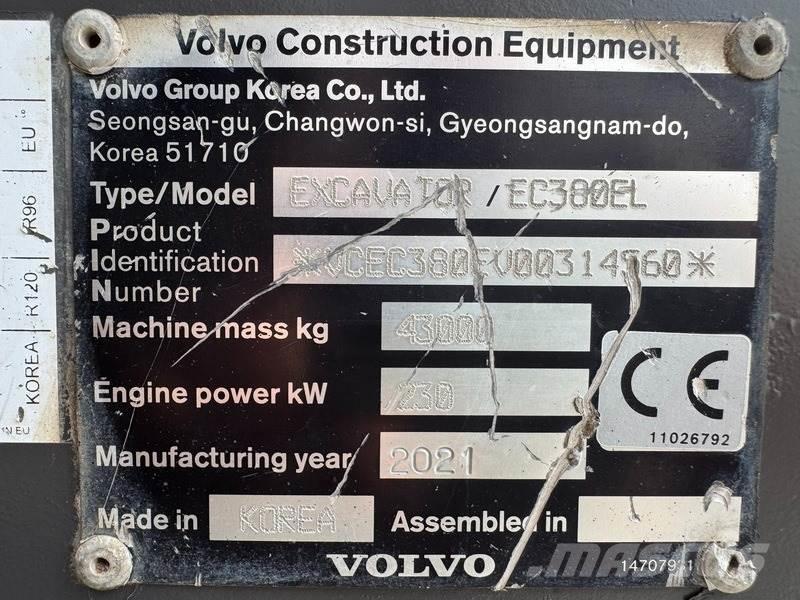 Volvo EC 380 EL Bageri guseničari