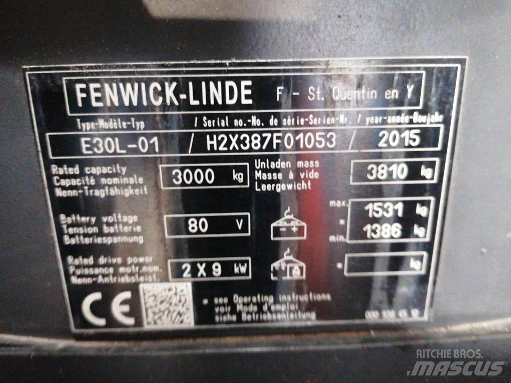 Linde E30L-01 Električni viljuškari