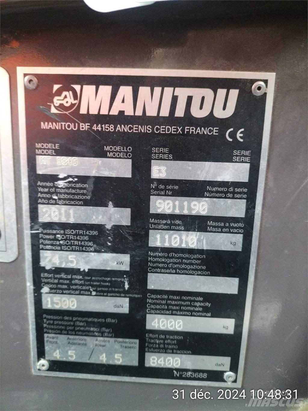 Manitou 1840MT Teleskopski viljuškari
