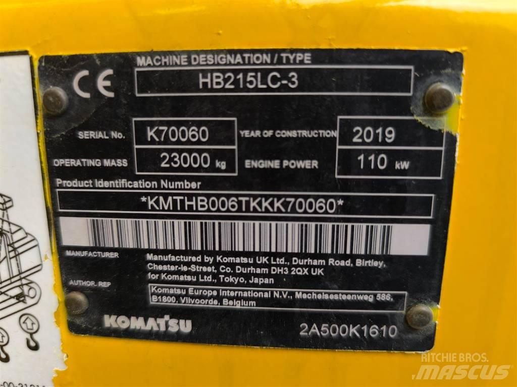 Komatsu HB 215 LC-3 Bageri guseničari