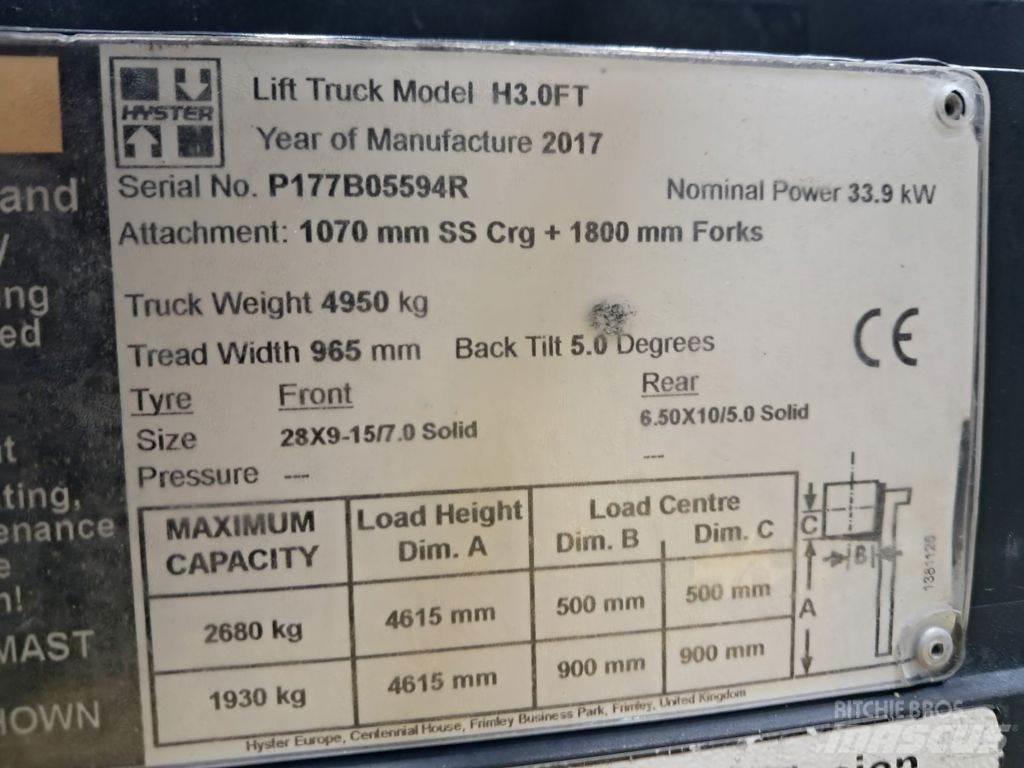 Hyster H3.0FT Električni viljuškari