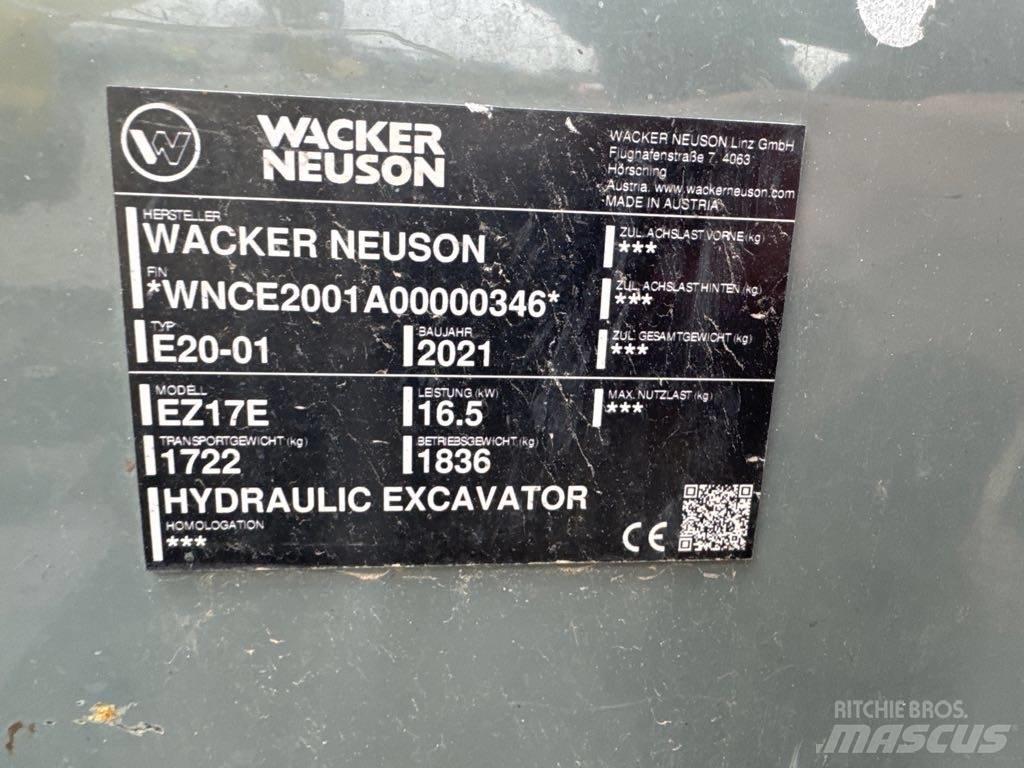Wacker Neuson EZ17e Bageri guseničari
