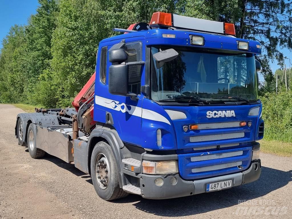 Scania P 380 Rol kiper kamioni sa kukom za podizanje tereta