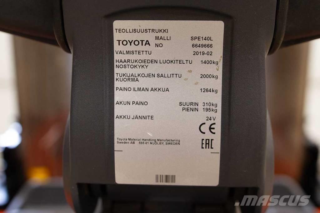 Toyota SPE 140 L Samopogonski ručni viljuškari