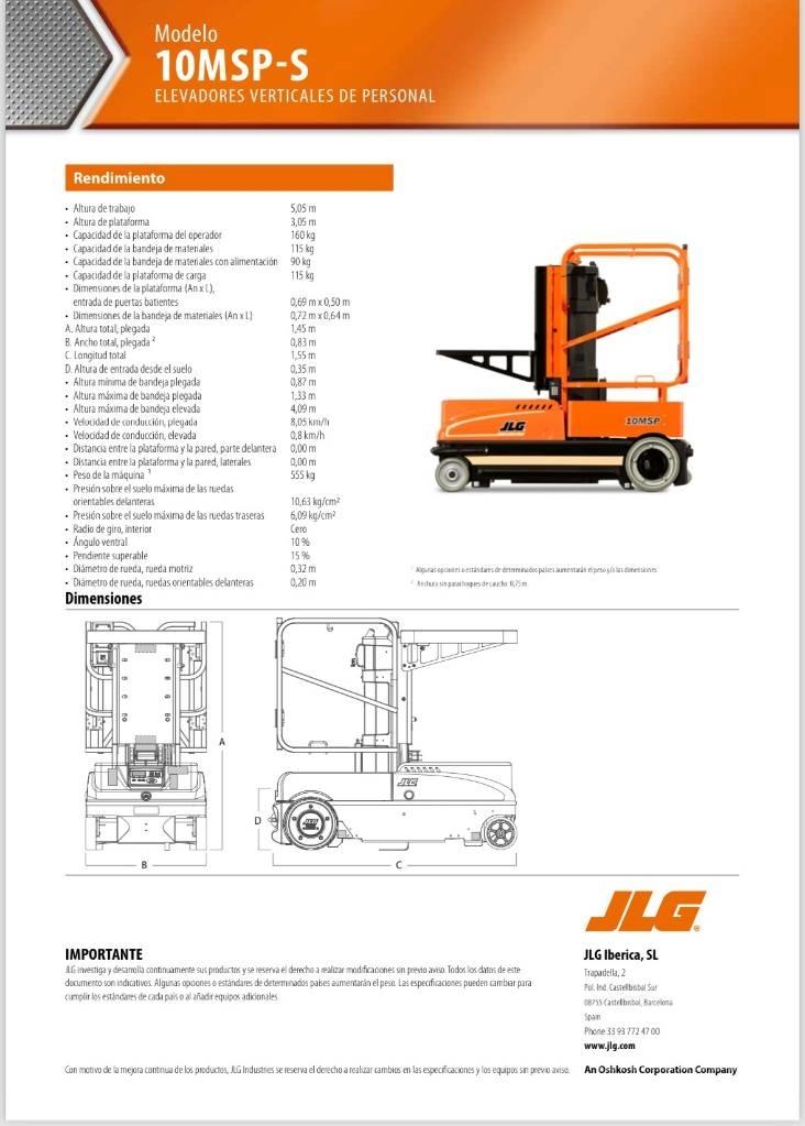 JLG 10 MSP Jarbolne penjajuće platforme