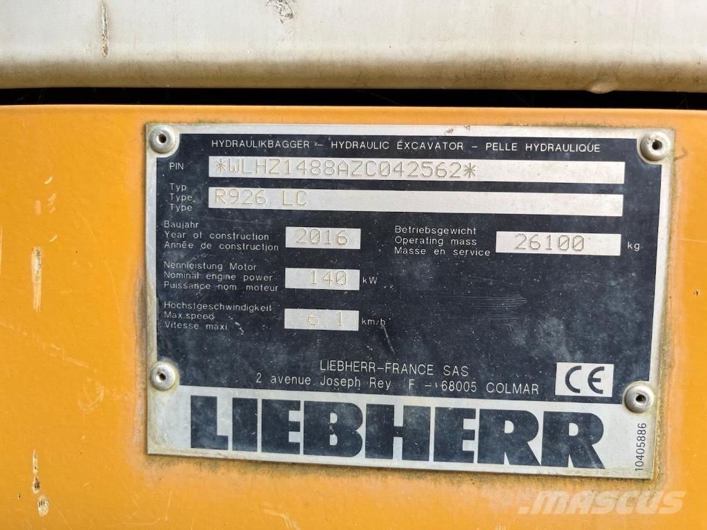 Liebherr 926 Bageri guseničari