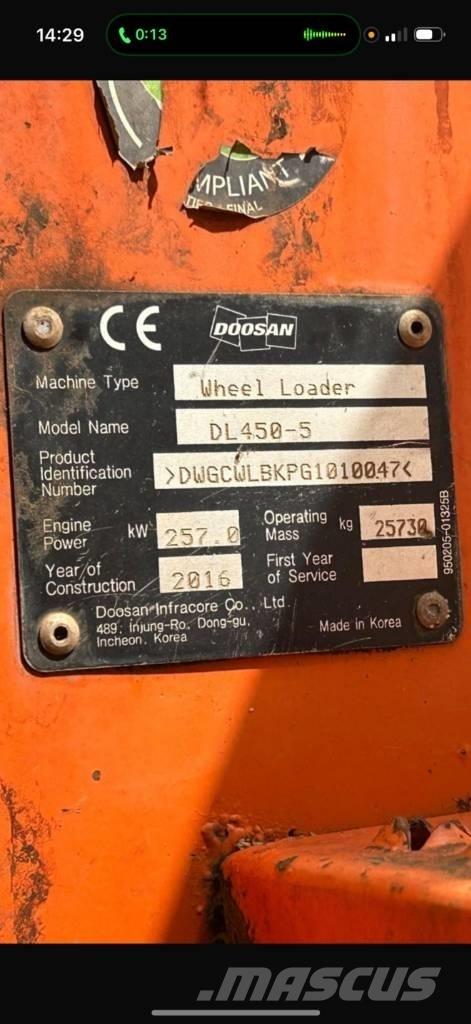 Doosan DL 450-5 Utovarivači na točkove