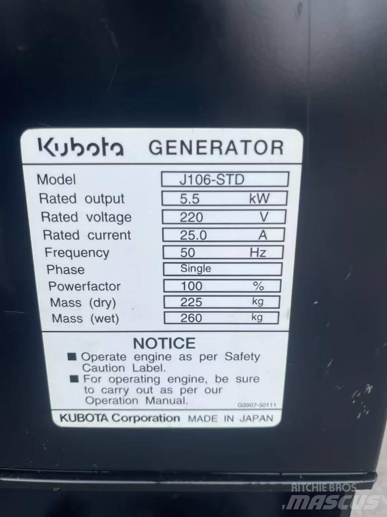 Kubota J106 Dizel generatori