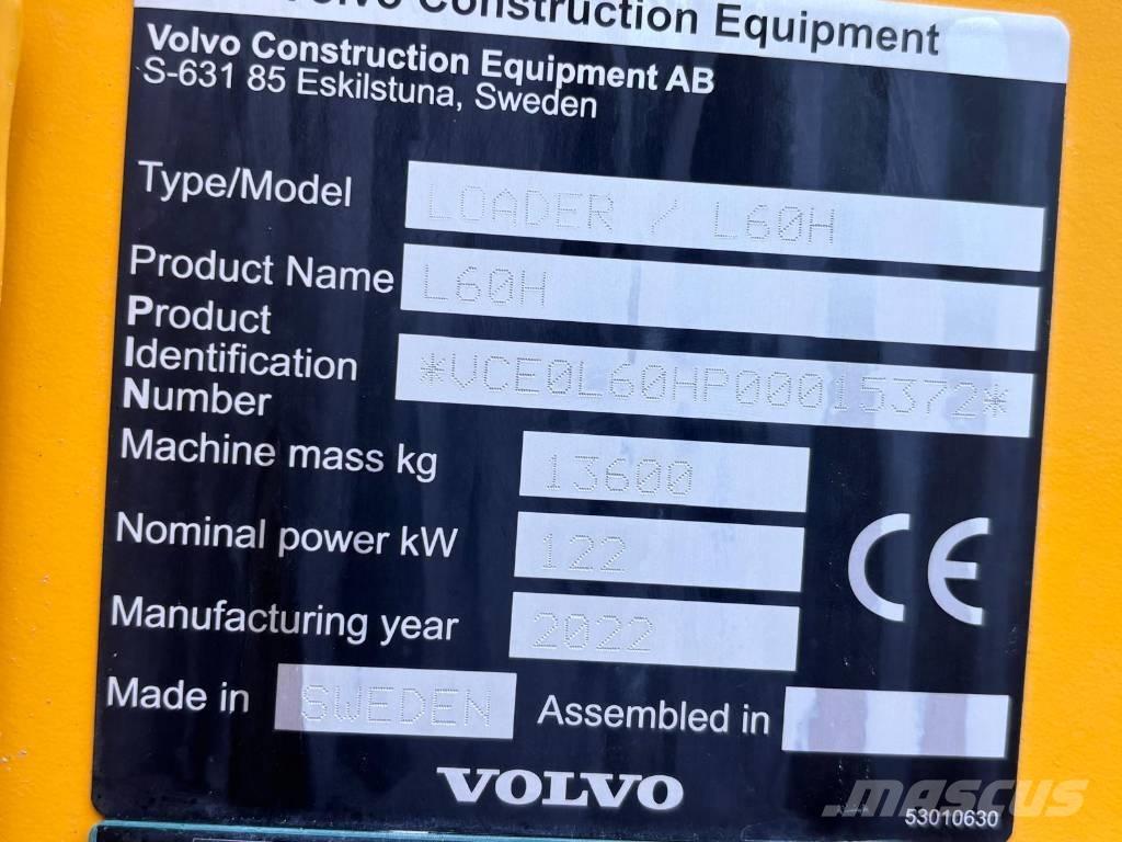 Volvo L 60 H Utovarivači na točkove