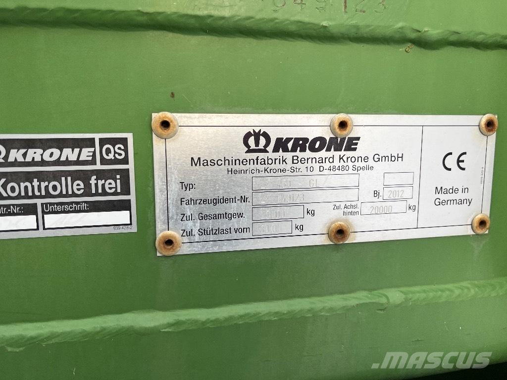 Krone ZX 450 GL Samoutovarne prikolice