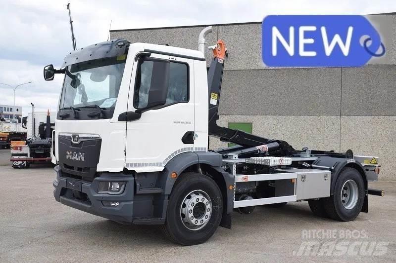 MAN TGM 18.320 Rol kiper kamioni sa kukom za podizanje tereta