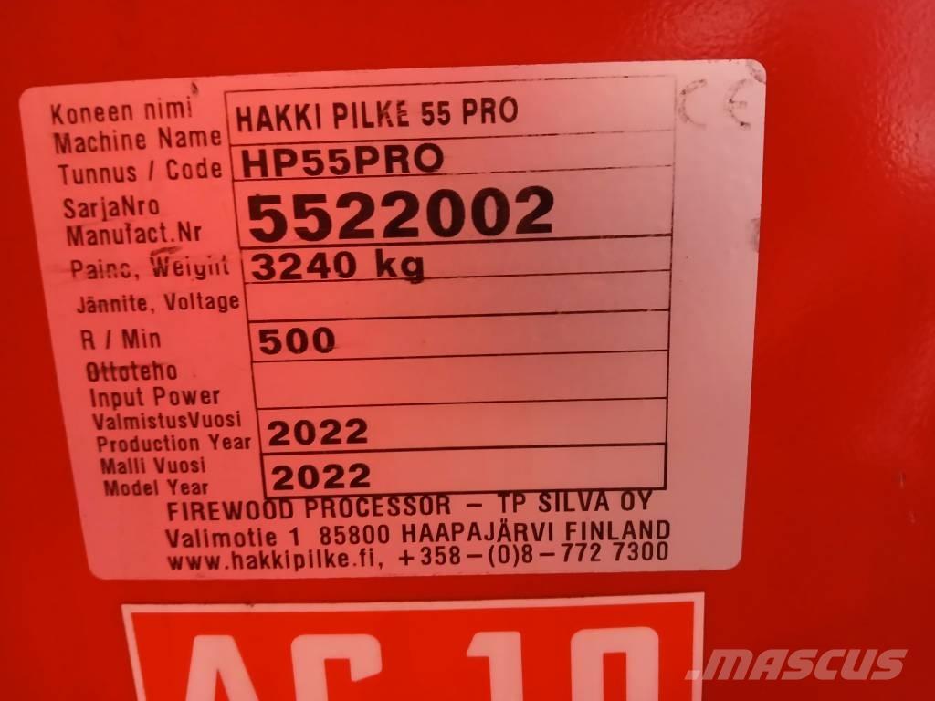 Hakki Pilke 55 Pro Cepači za drva, drobilice za drvo i strugači