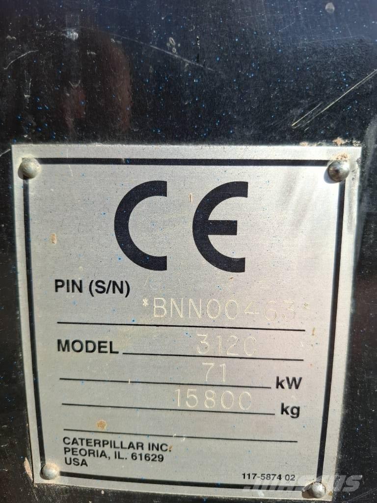 CAT 312 C Bageri guseničari