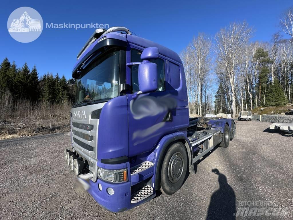 Scania G 480 Rol kiper kamioni sa kukom za podizanje tereta