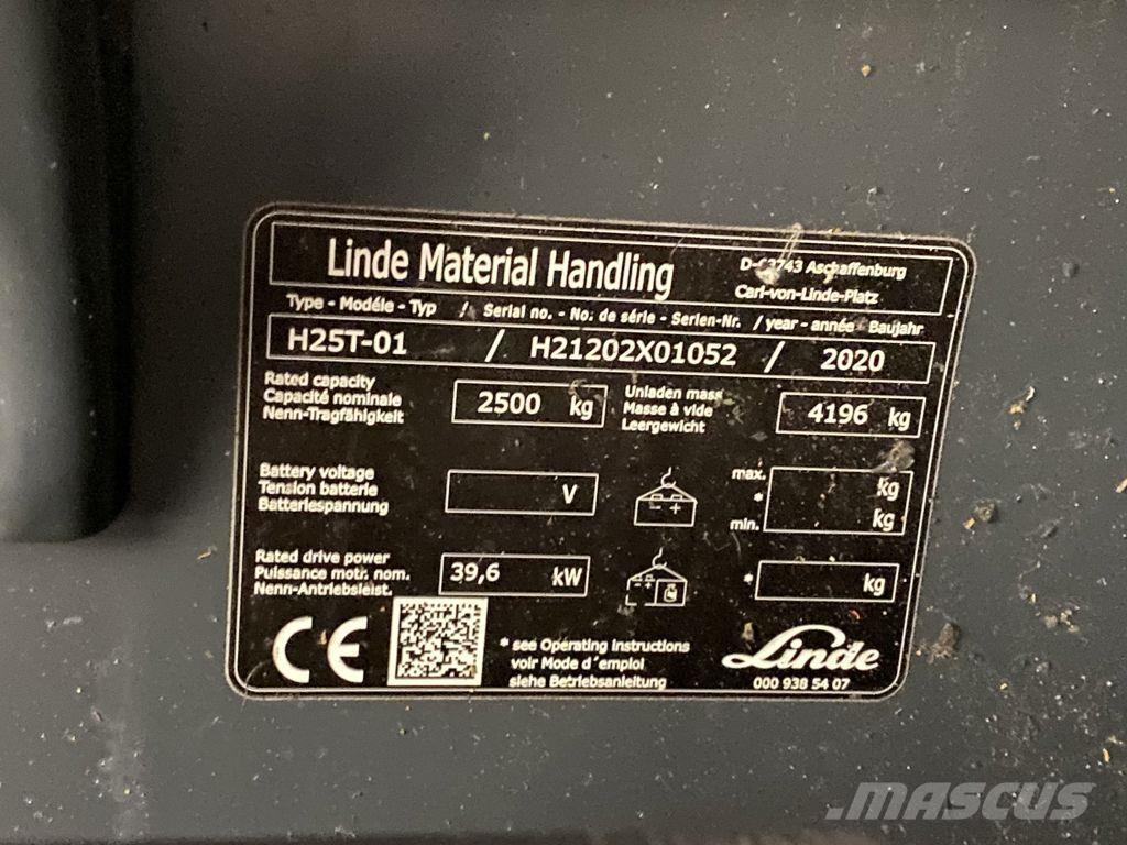 Linde H25T-01 Plinski viljuškari