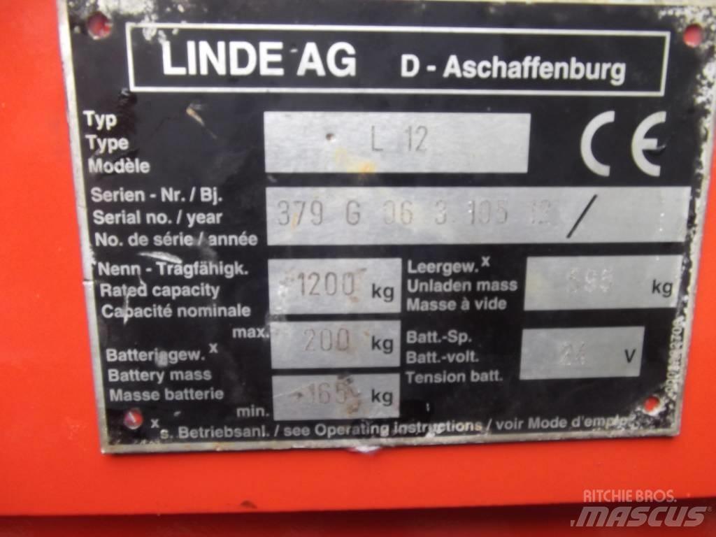 Linde L12 /379/ V-2097 Samopogonski ručni viljuškari