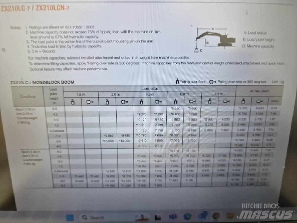 Hitachi ZX 210 LC-6 Bageri guseničari