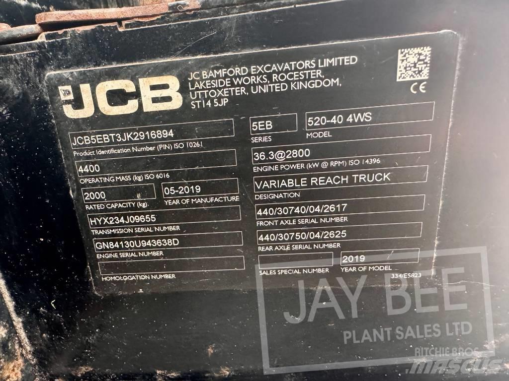 JCB 520-40 Teleskopski viljuškari