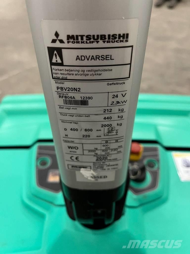 Mitsubishi PBV20N2 Ručni električni viljuškar