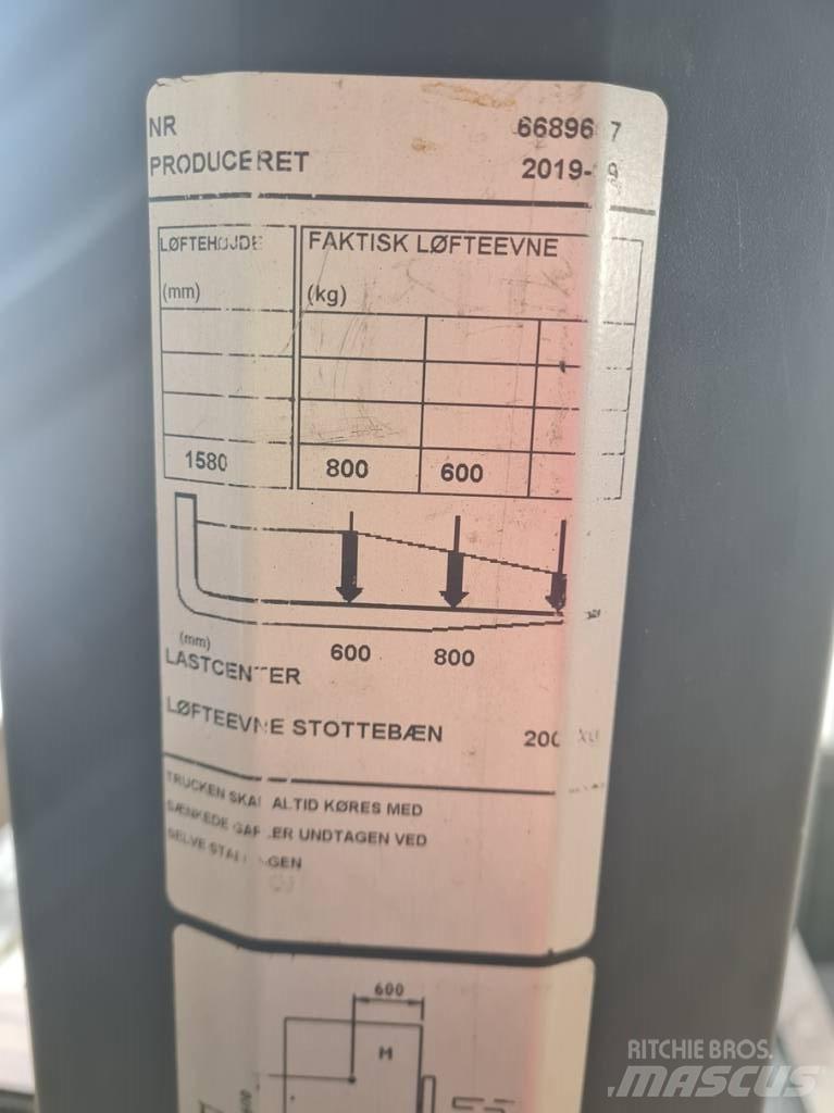 Toyota SWE080L Ručni električni viljuškar
