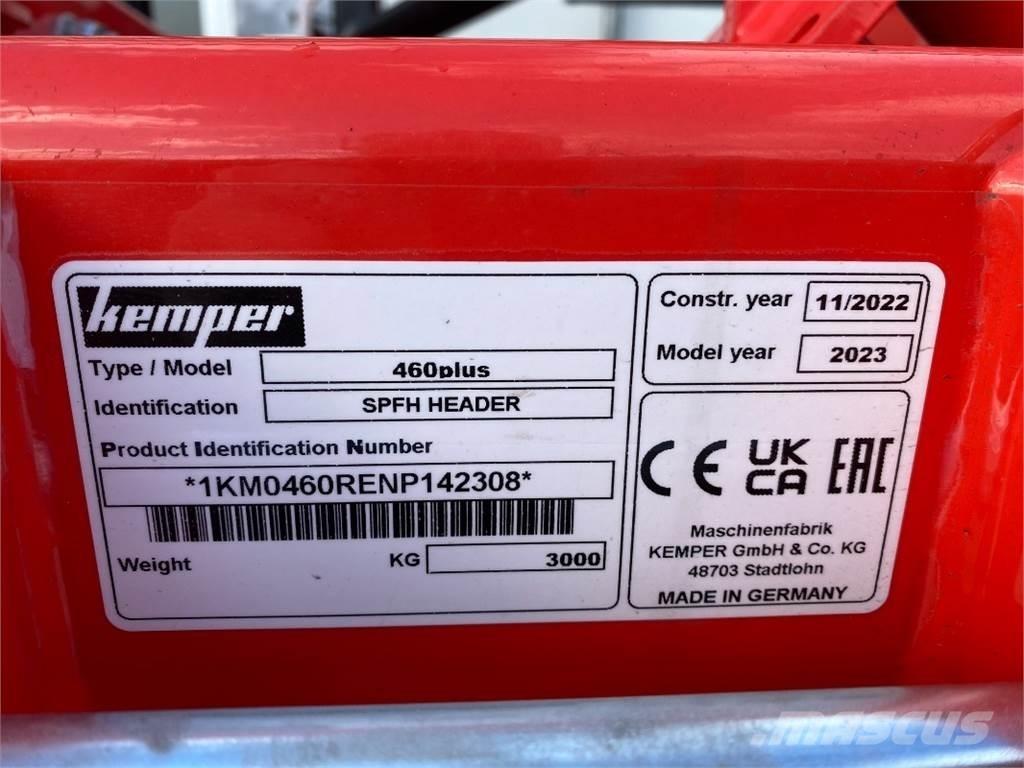 Kemper 460 plus Ostale poljoprivredne mašine