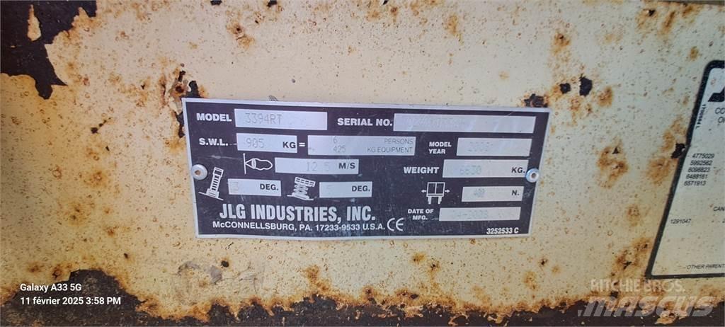 JLG 3394RT Makazaste platforme