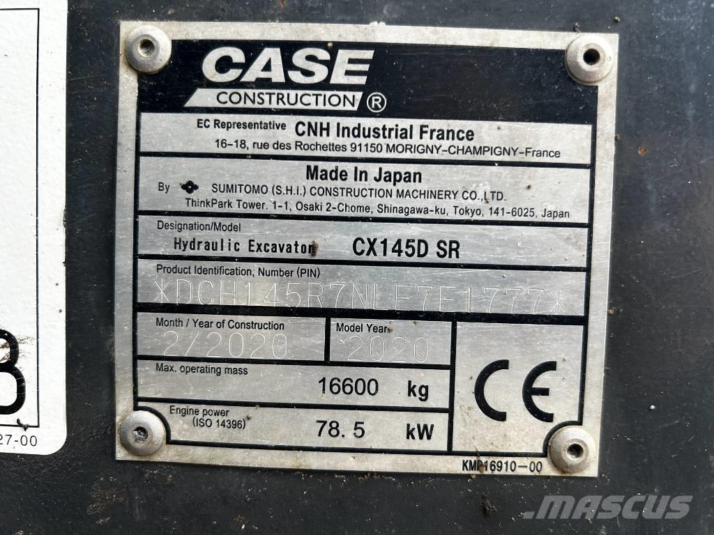 CASE CX 145 D SR Bageri guseničari