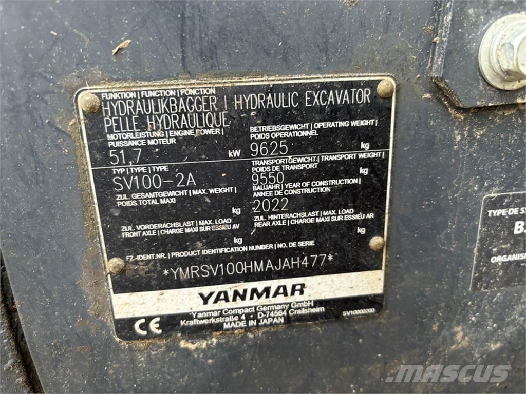 Yanmar SV100-2A Bageri guseničari