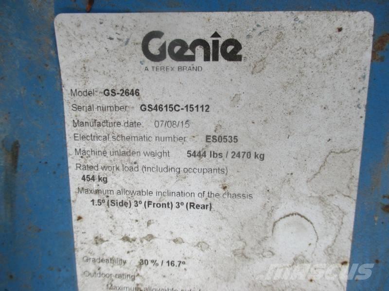 Genie GS 2646 Makazaste platforme