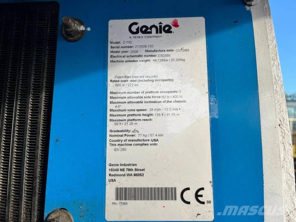 Genie Z-135 Zglobne podizne platforme