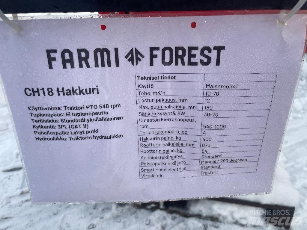 Farmi Forest CH18 Drobilice drva / čiperi