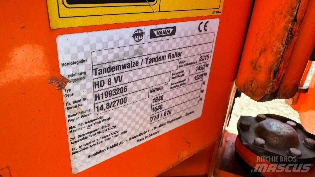 Hamm HD 8 VV Valjci sa duplim bubnjem