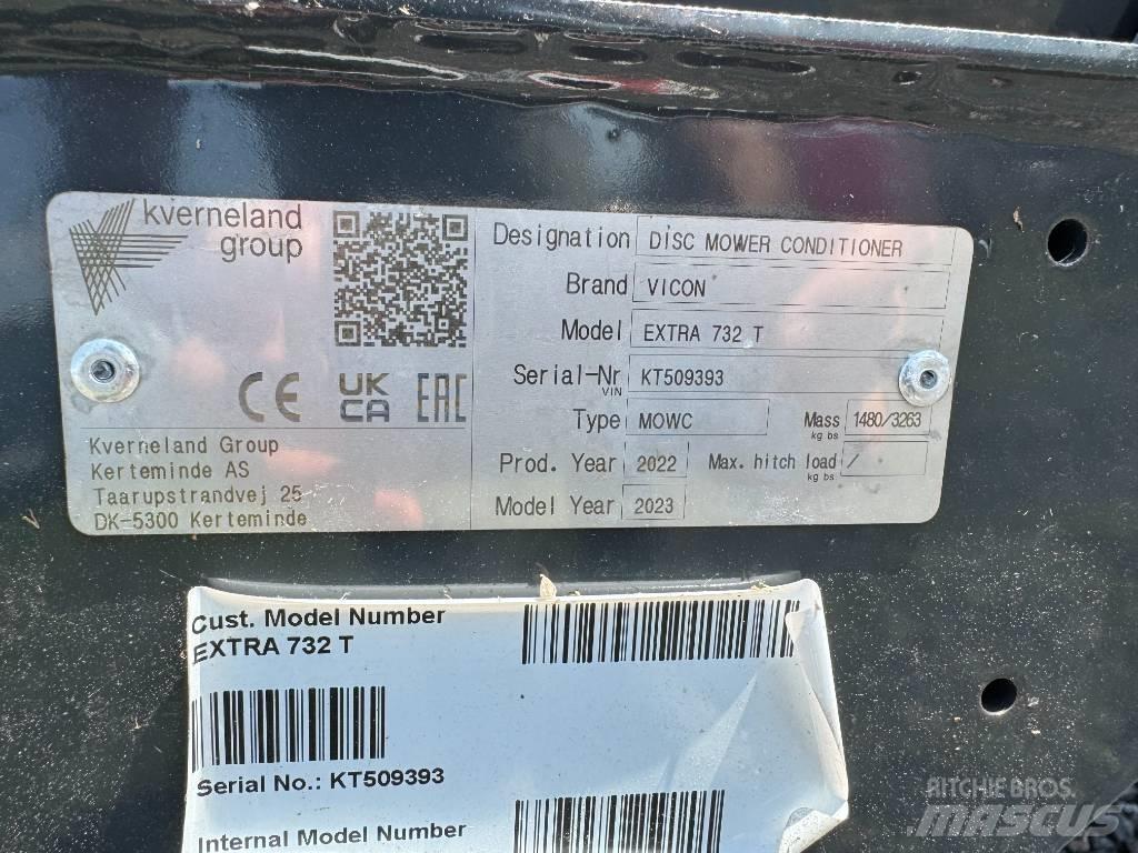 Vicon EXTRA 732T Uređaji za kosačice