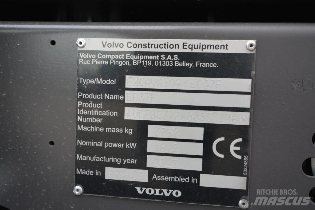 Volvo EC 37 F Aircon Mini bageri < 7t