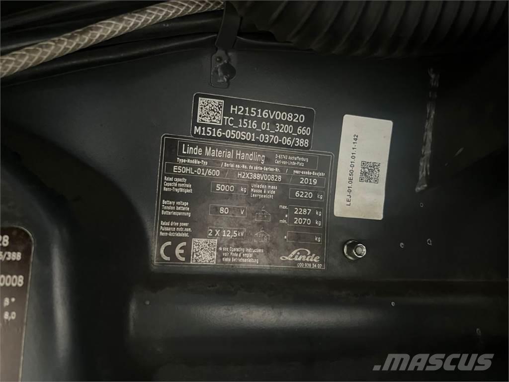 Linde E50HL-01 / 600 Električni viljuškari