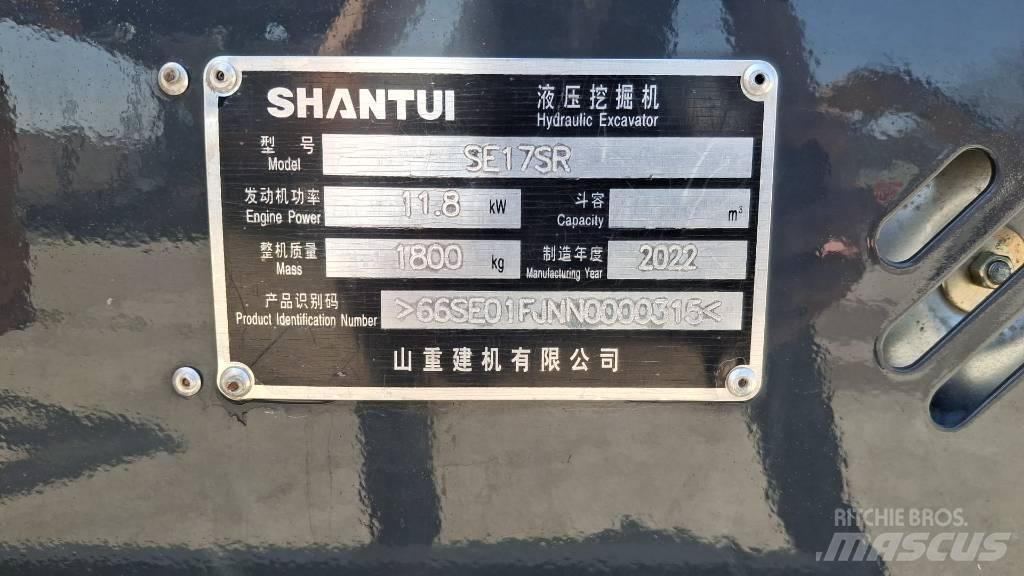 Shantui SE 17 SR Mini bageri < 7t