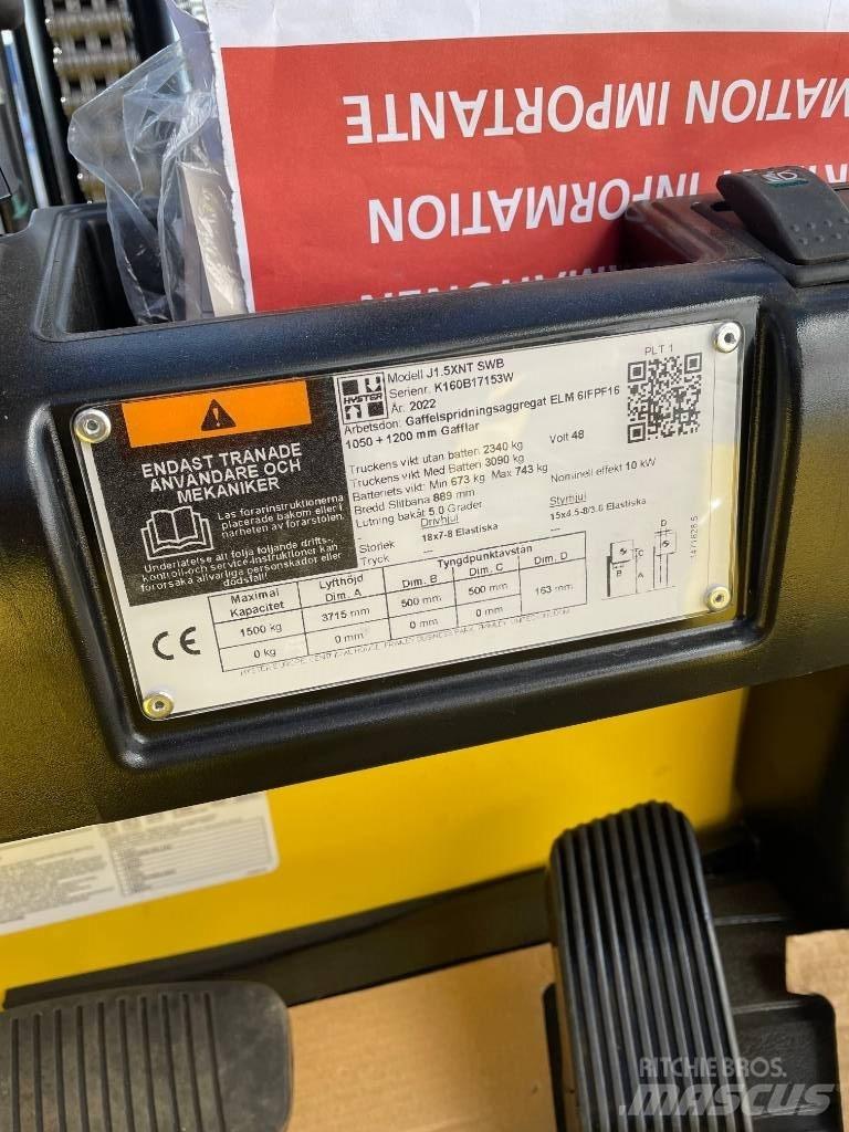 Hyster J1.5 XNT  1,5t Električni viljuškari