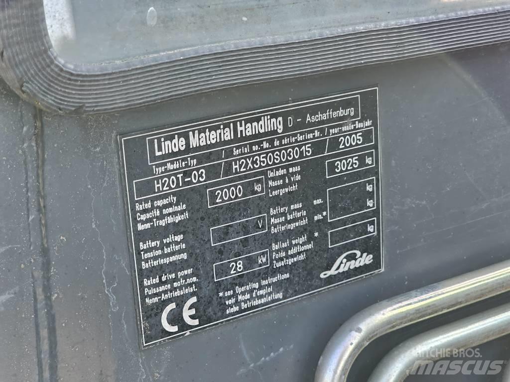 Linde H20T-03 Plinski viljuškari