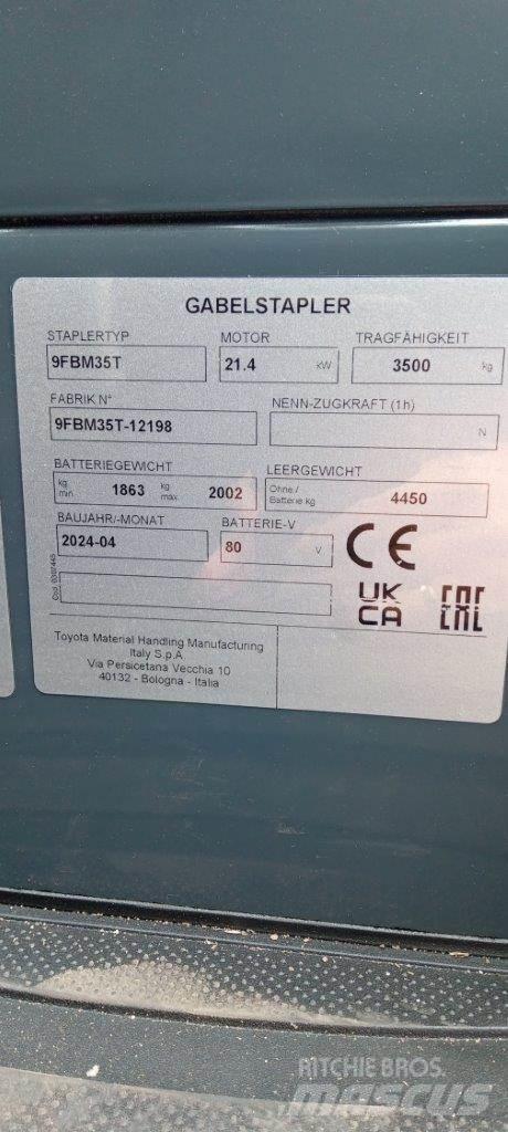 Toyota 9FBM35T Električni viljuškari