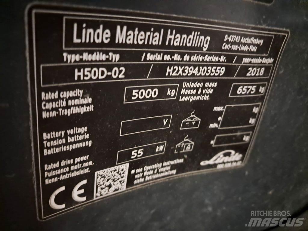 Linde H50D-02 Dizelski viljuškari