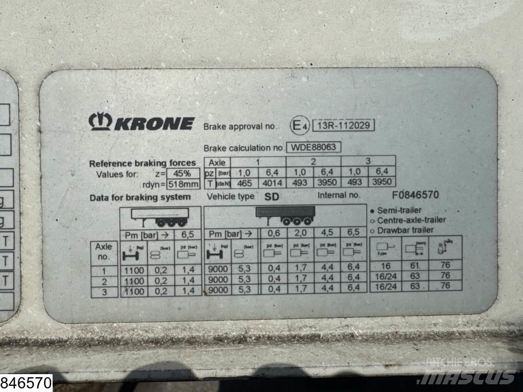 Krone Tautliner Poluprikolice sa ciradom