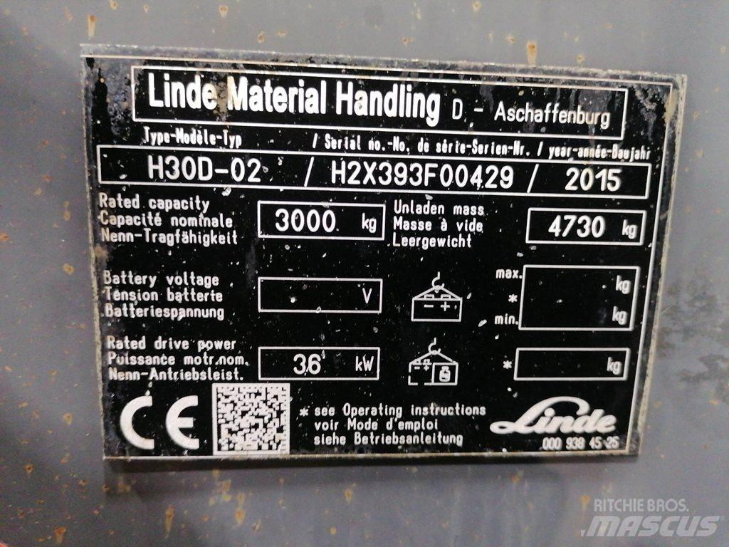 Linde H30D-02 Dizelski viljuškari