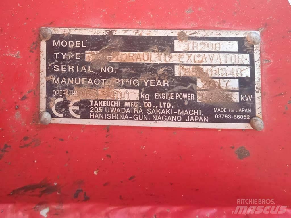 Takeuchi TB290 Mini bageri < 7t