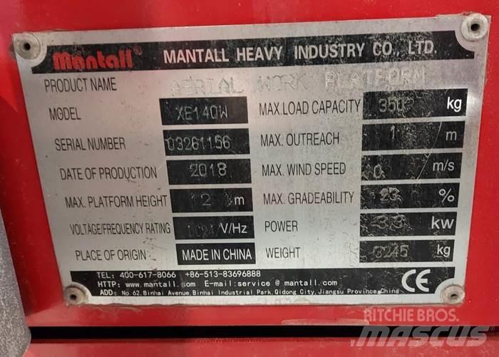 Mantall XE140W Makazaste platforme