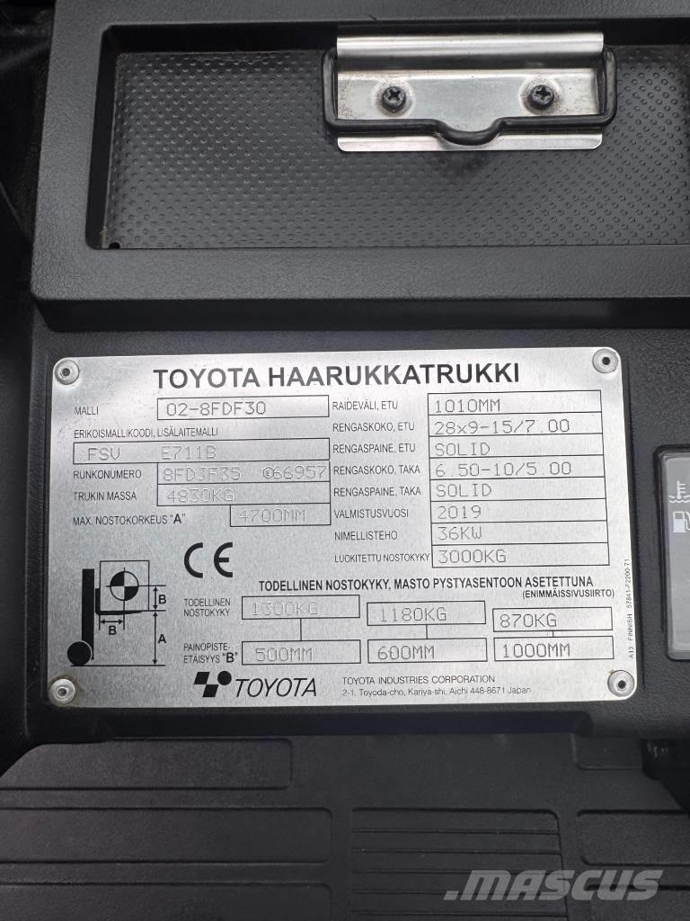 Toyota 02-8 FDF 30 Dizelski viljuškari