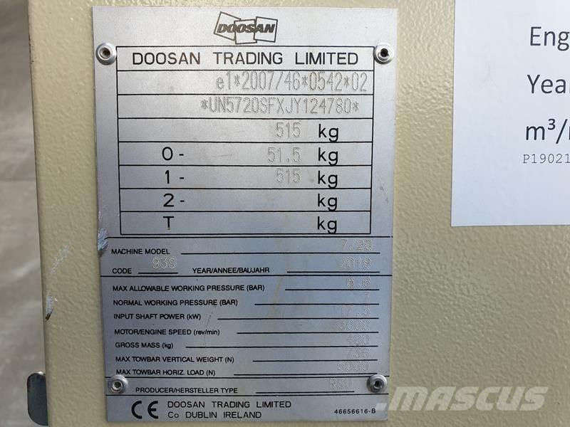 Doosan 7 / 20 Kompresori