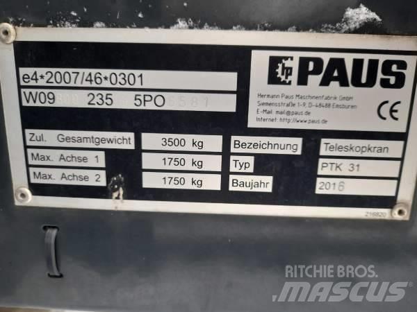 Paus PTK 31 Ostali kranovi