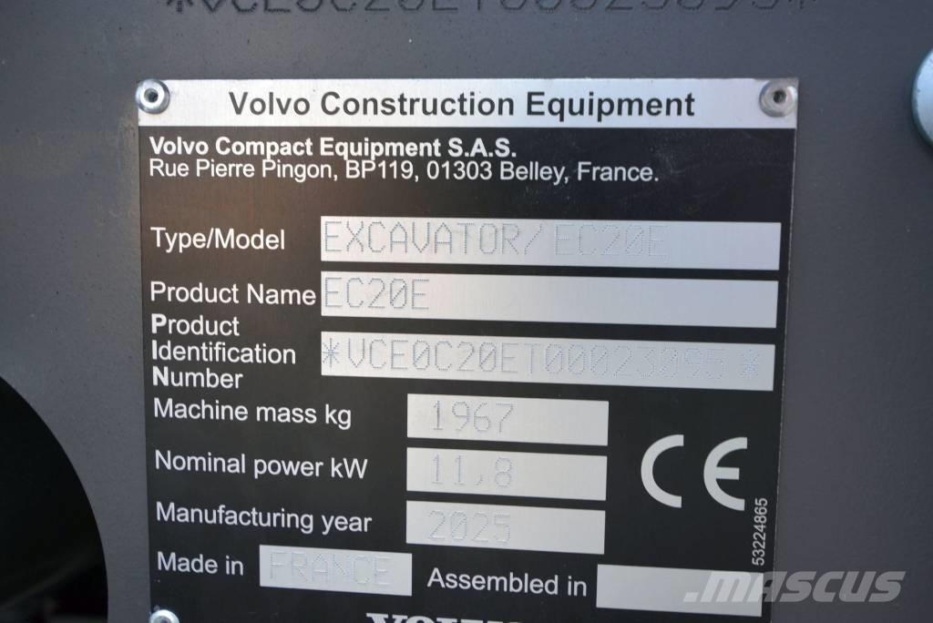 Volvo EC 20 E Mini bageri < 7t