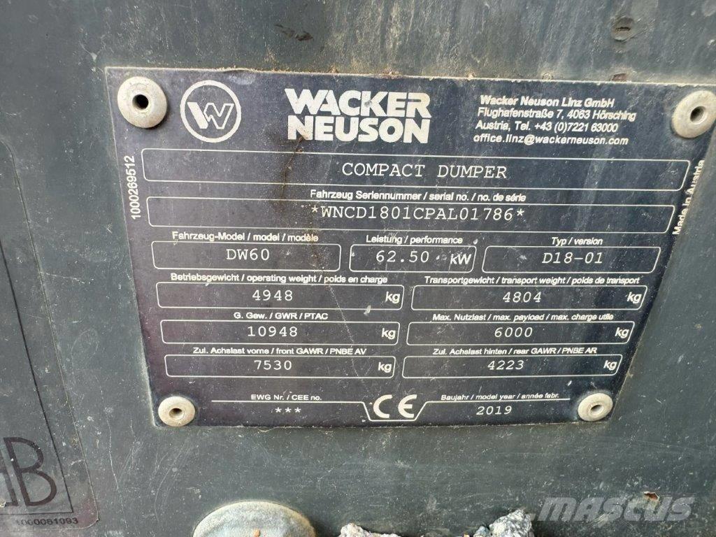 Wacker Neuson DW 60 Damperi za gradilište